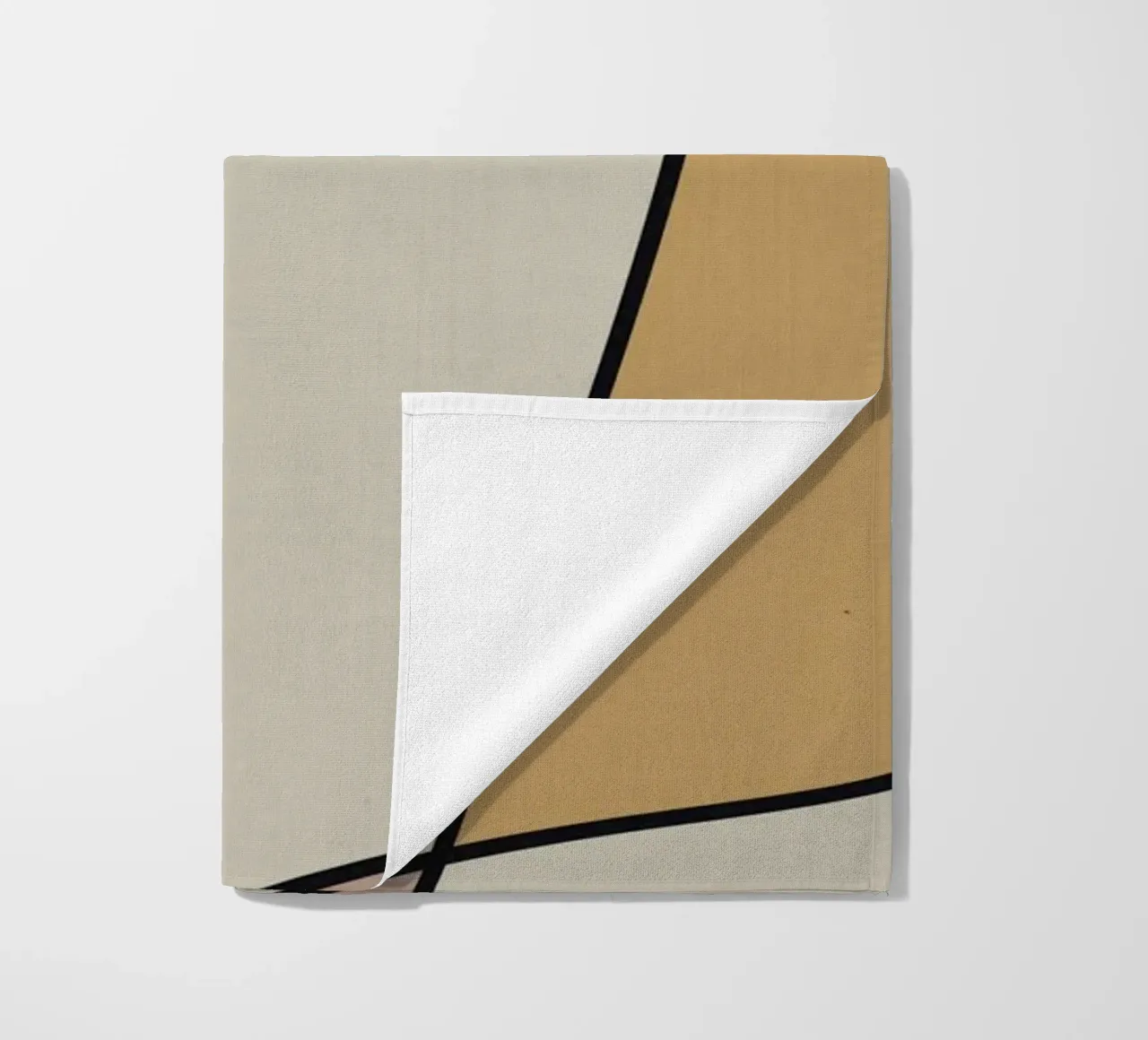 Minimal graceful line art abstract 10 telo mare da Little Dean