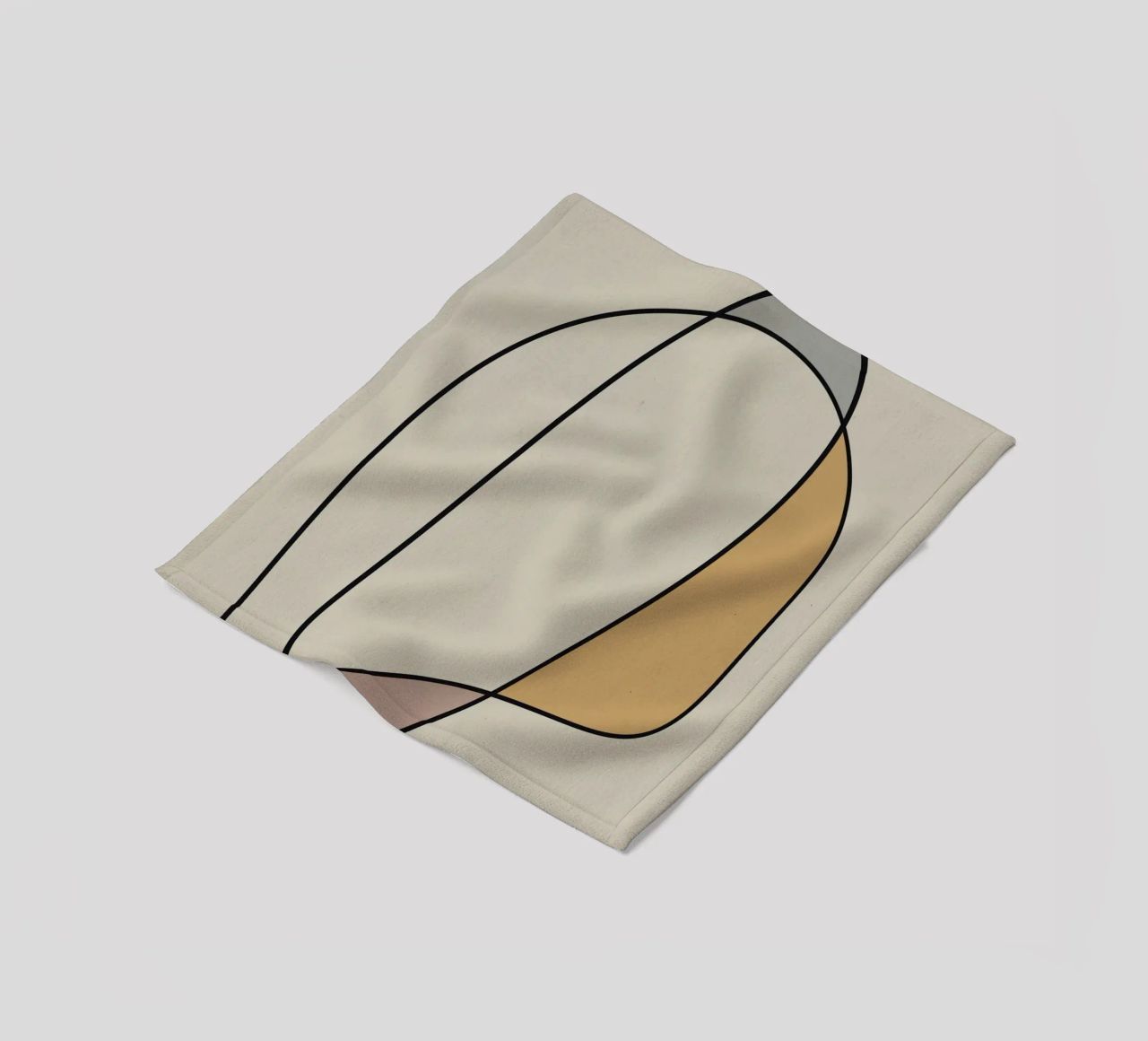 Minimal graceful line art abstract 10 coperta in pile da Little Dean