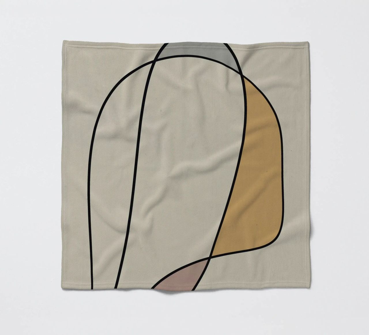 Minimal graceful line art abstract 10 coperta in pile da Little Dean