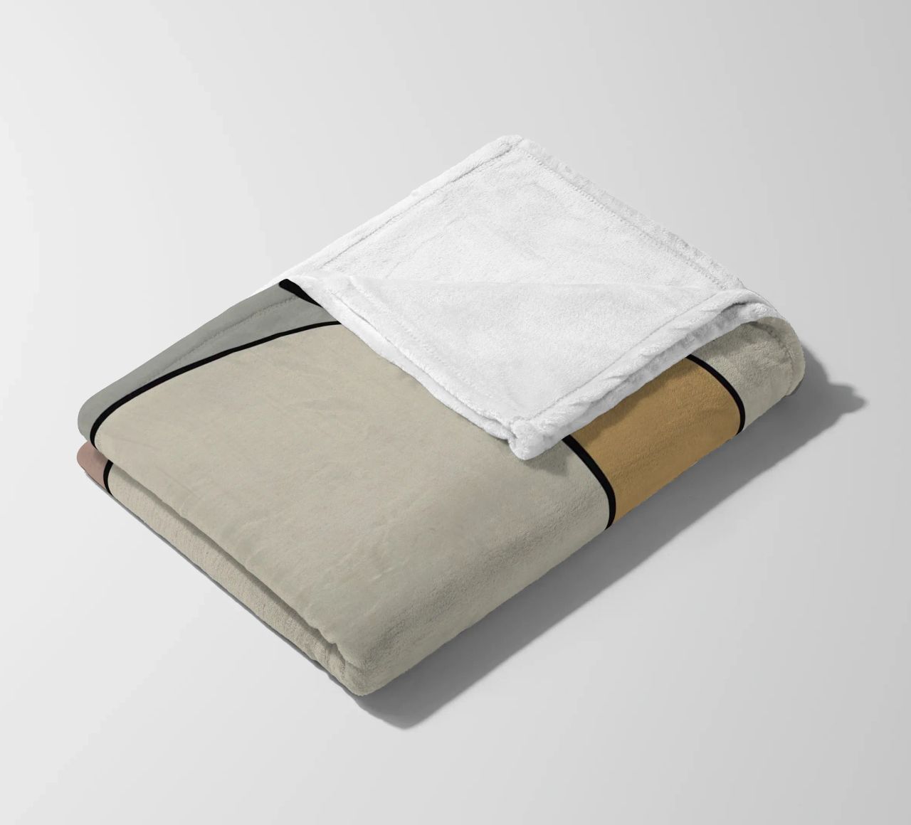 Minimal graceful line art abstract 10 coperta in pile da Little Dean