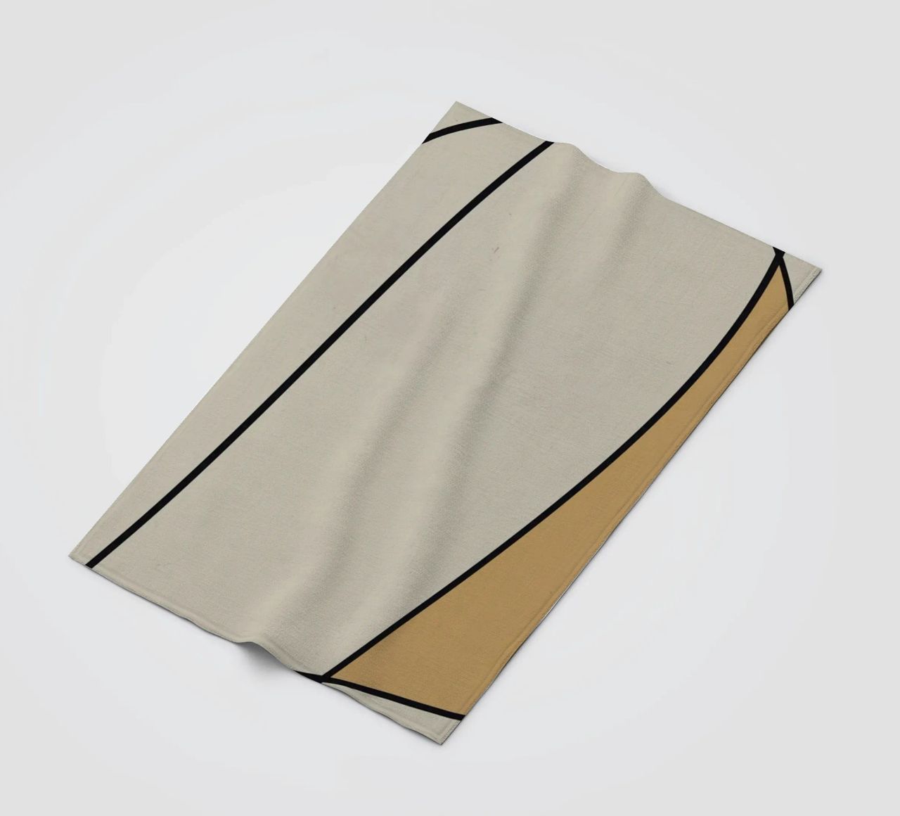 Minimal graceful line art abstract 10 coperta in pile da Little Dean