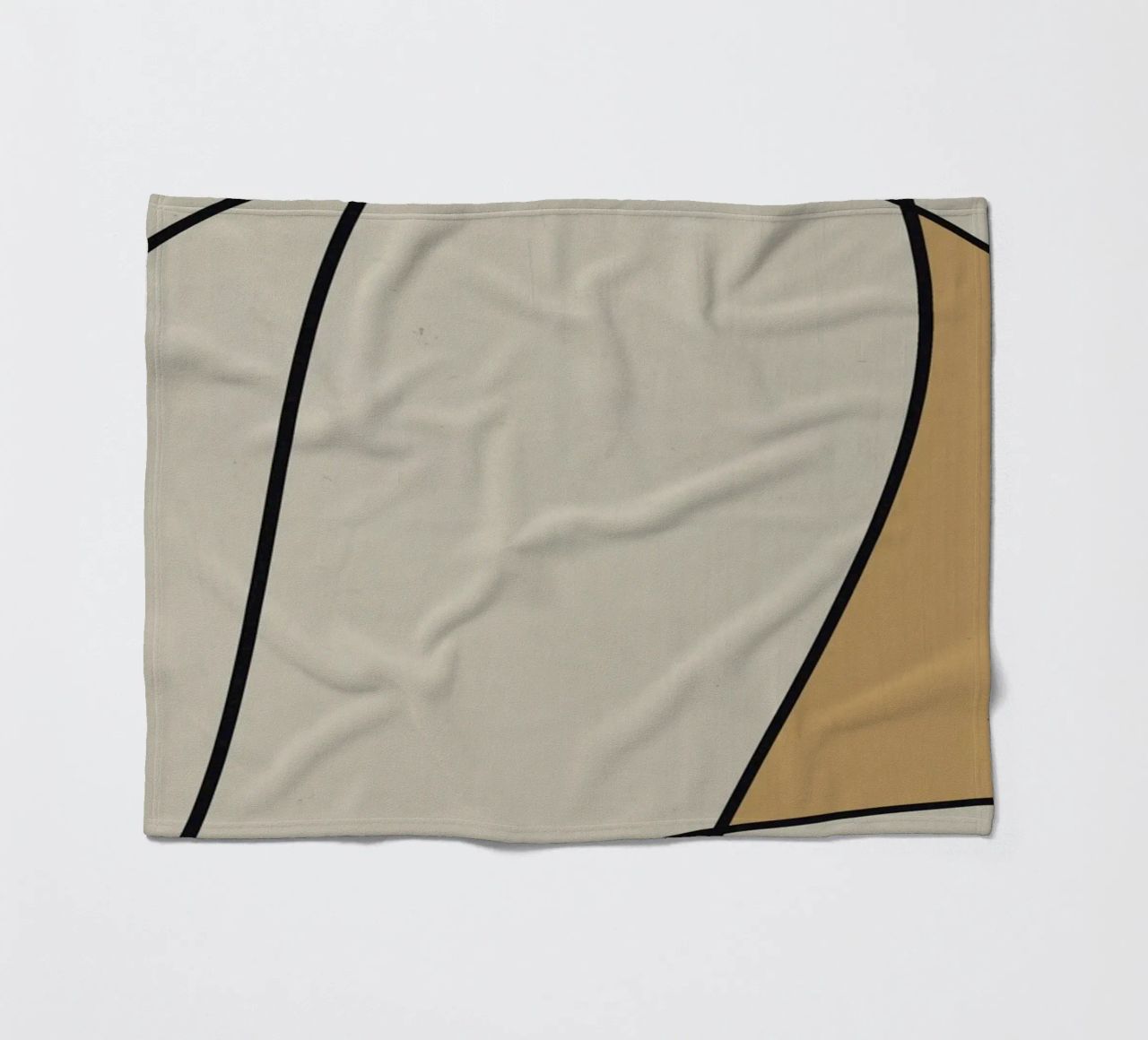 Minimal graceful line art abstract 10 coperta in pile da Little Dean