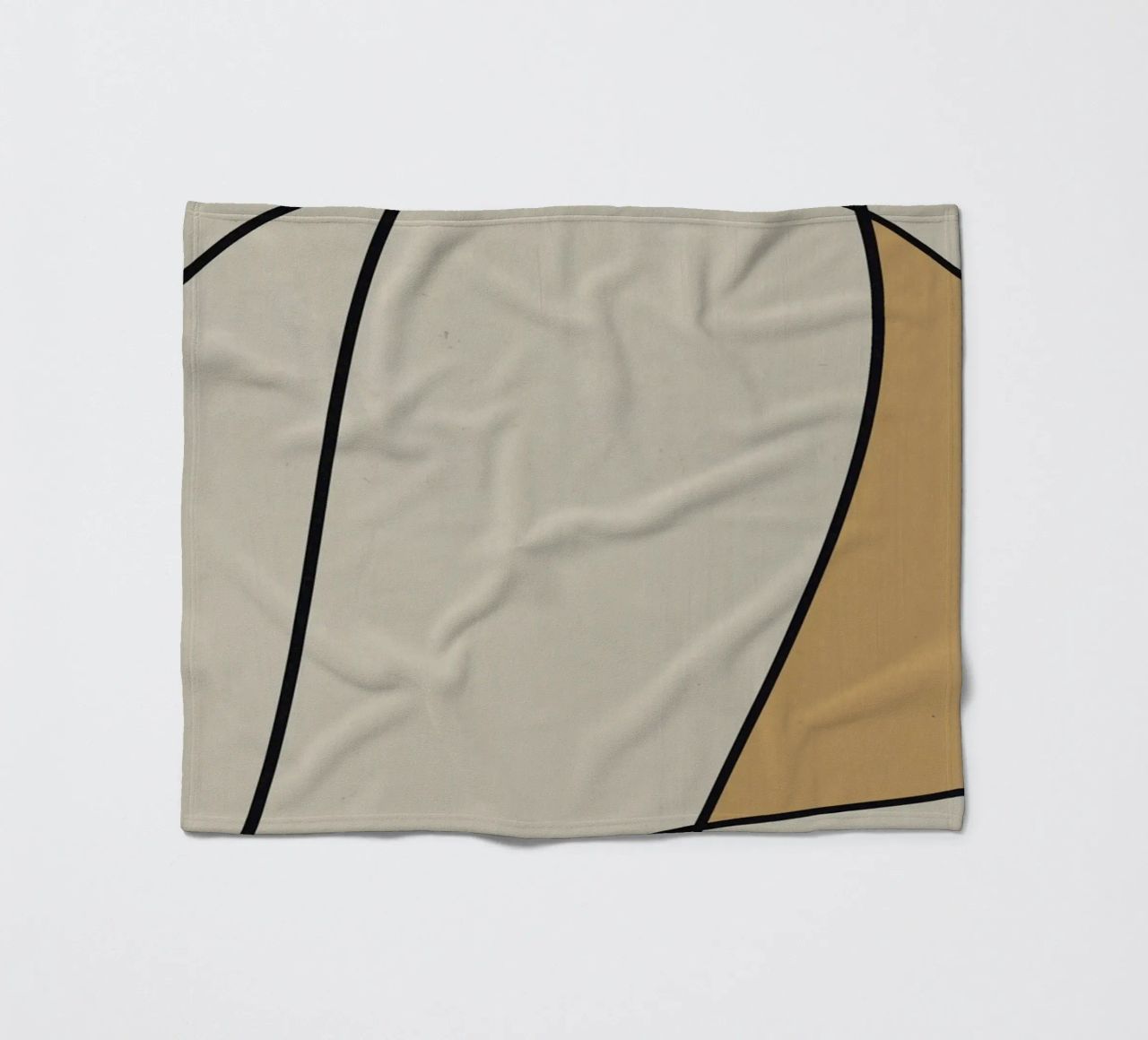 Minimal graceful line art abstract 10 coperta in pile da Little Dean