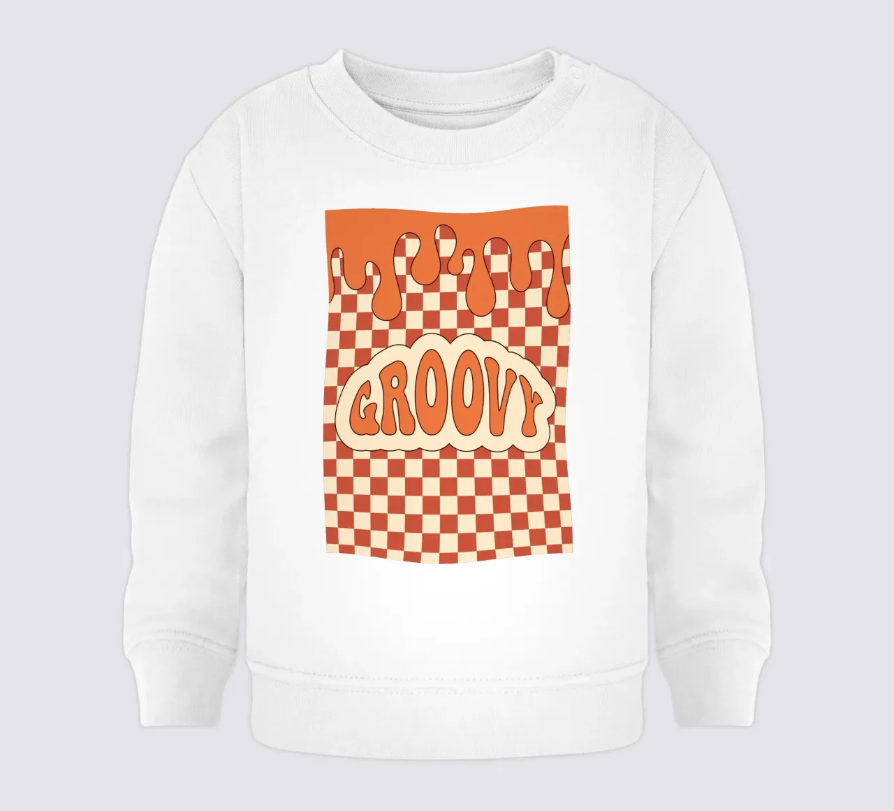 Groovy Aesthetic Art | Retro GROOVY Cloud Print sudadera de bebé de NorwesClub