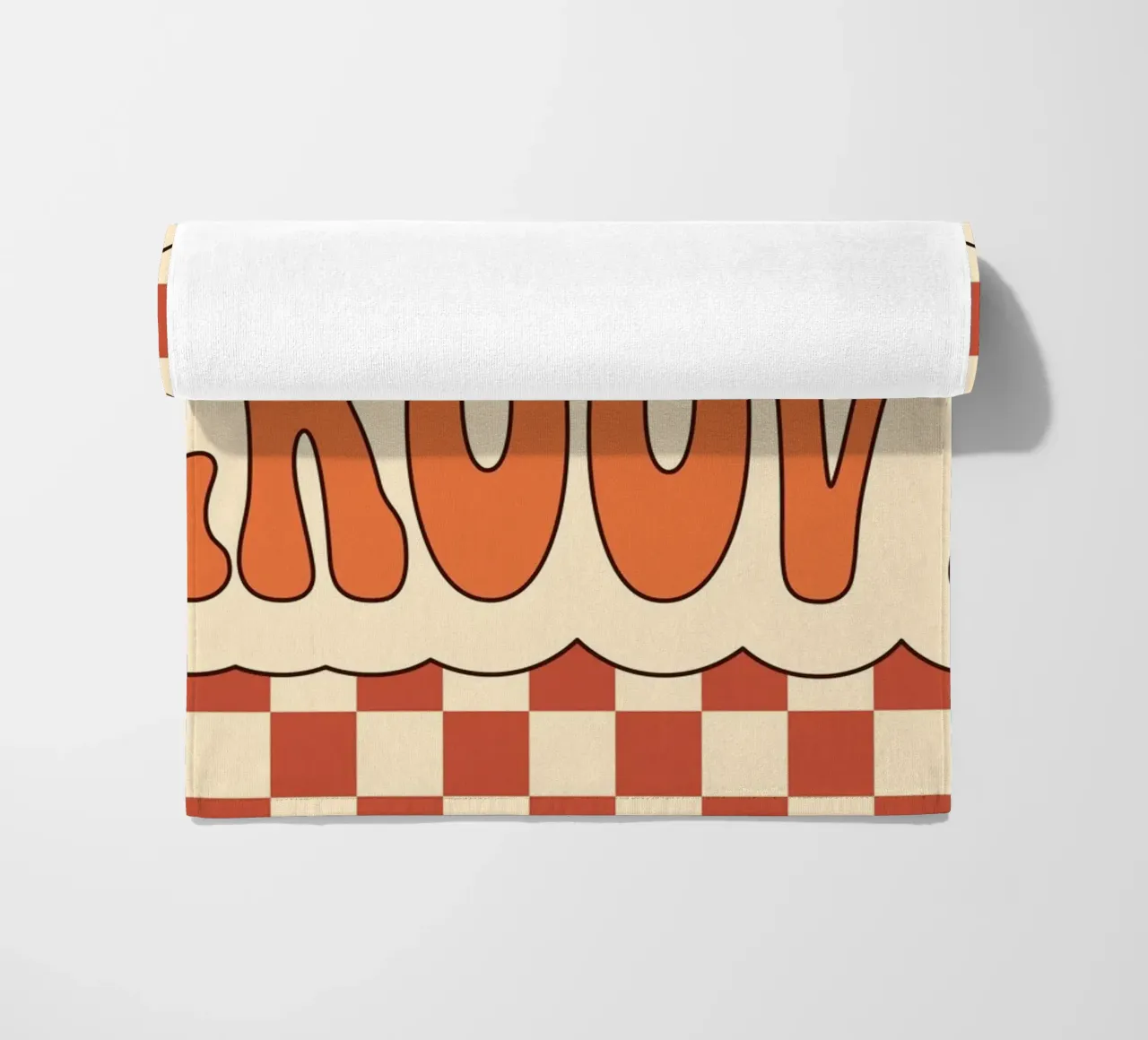 Groovy Ästhetische Kunst | Retro GROOVY Cloud Print Strandtuch von NorwesClub