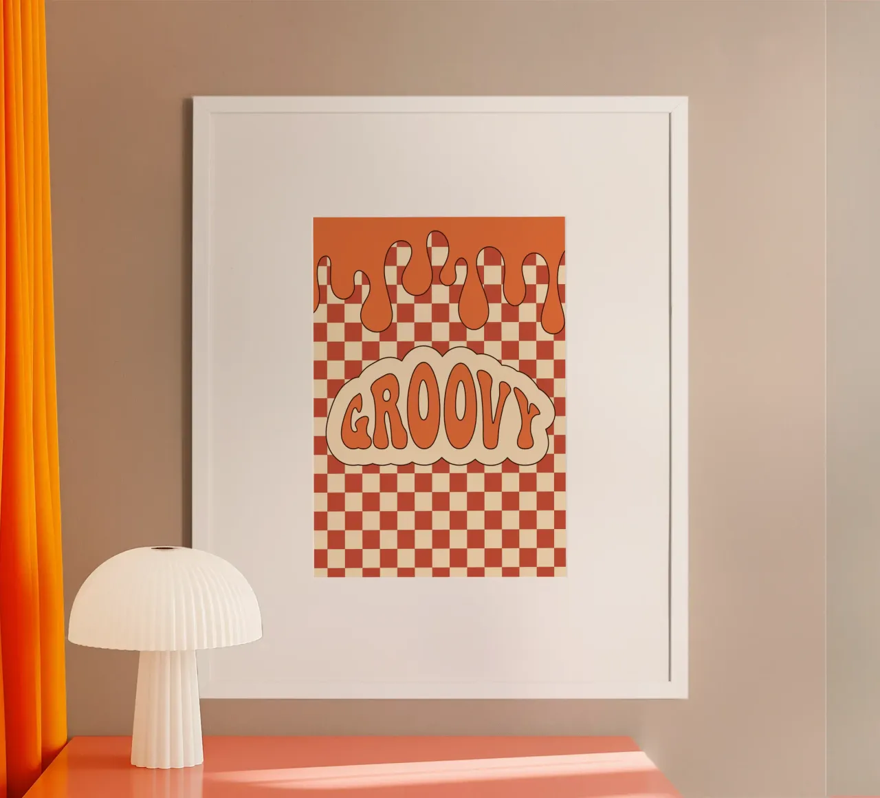 Groovy Aesthetic Art | Retro GROOVY Cloud Print hahnemühle de NorwesClub