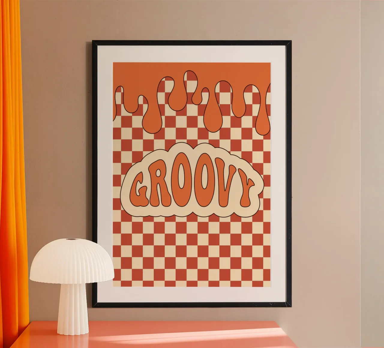 Groovy Aesthetic Art | Retro GROOVY Cloud Print hahnemühle de NorwesClub