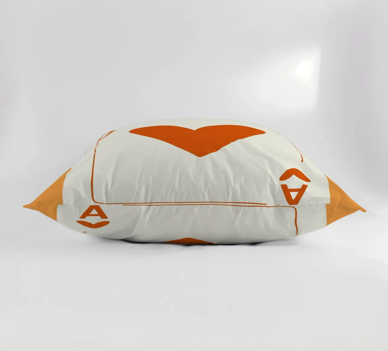 Minimalist Heart Design | Ace of Hearts Print decorative cushion by NorwesClub