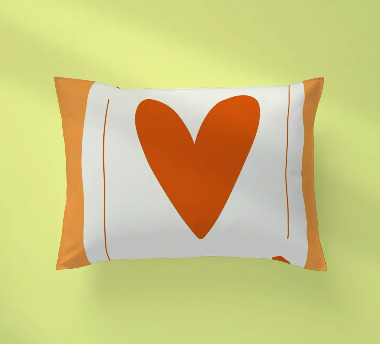 Minimalist Heart Design | Ace of Hearts Print decorative cushion by NorwesClub