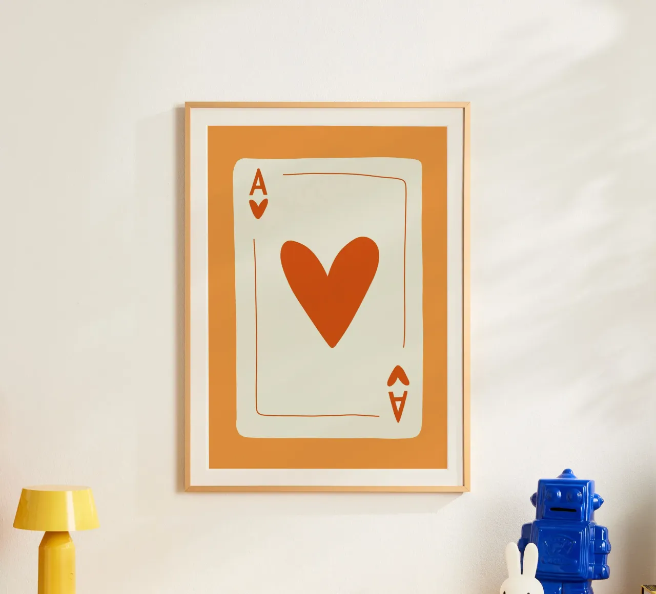 Minimalist Heart Design | Ace of Hearts Print hahnemühle by NorwesClub