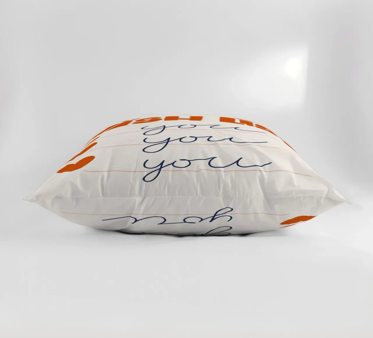 Wish List Art | My Wish List Is You Print decorative cushion by NorwesClub
