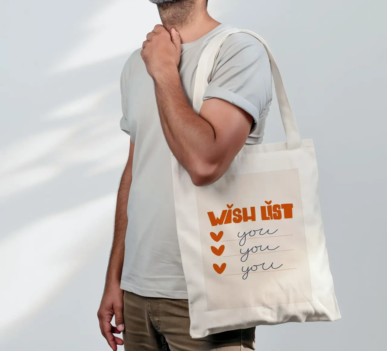 Wish List Art | My Wish List Is You Print tote bag by NorwesClub