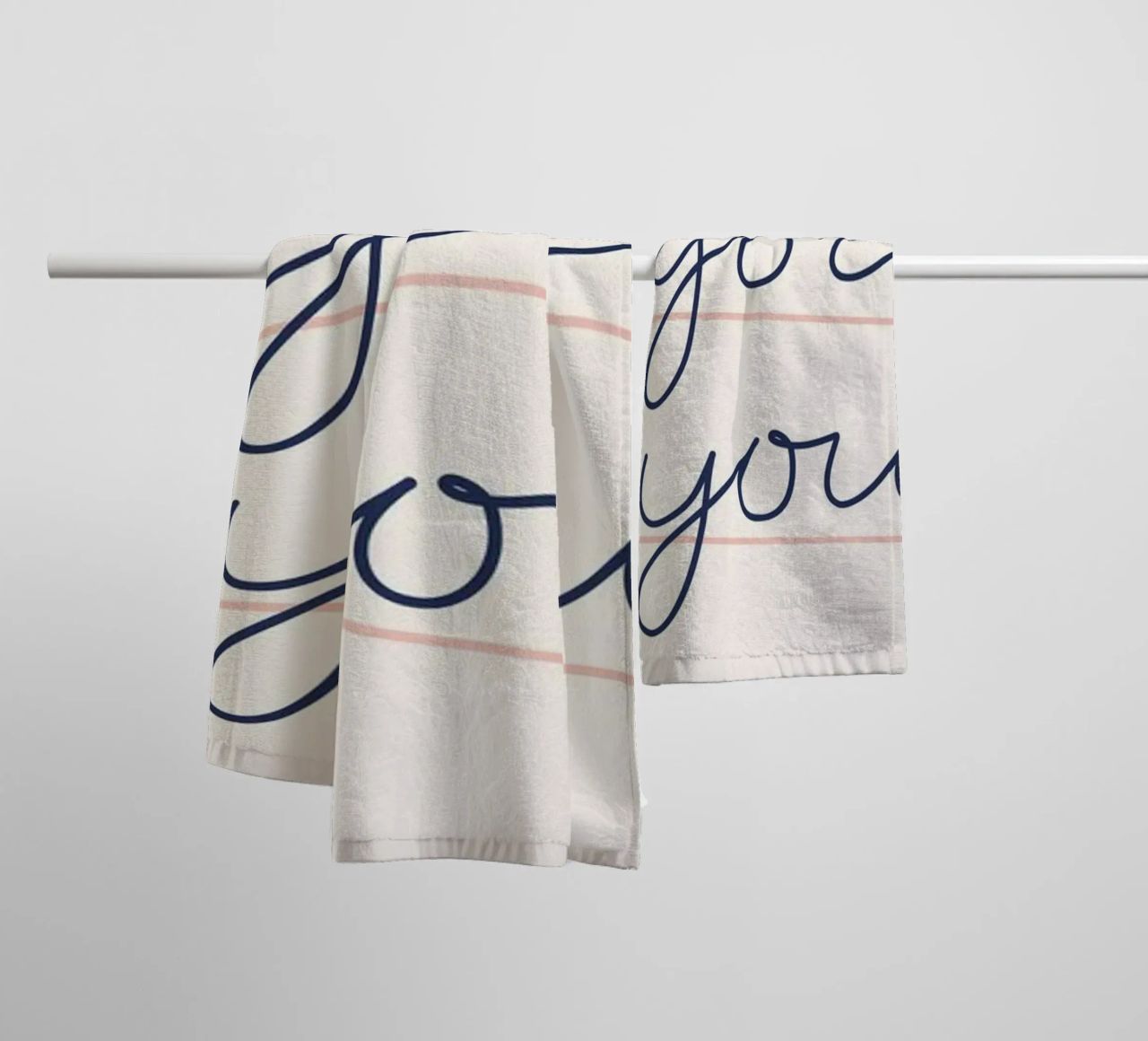 Wish List Art | My Wish List Is You Print serviette de bain de NorwesClub