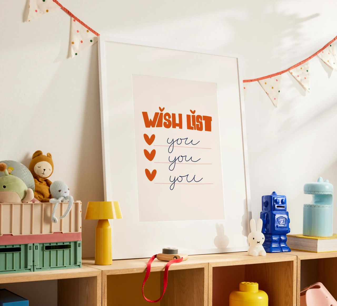 Wish List Art | My Wish List Is You Print poster de NorwesClub