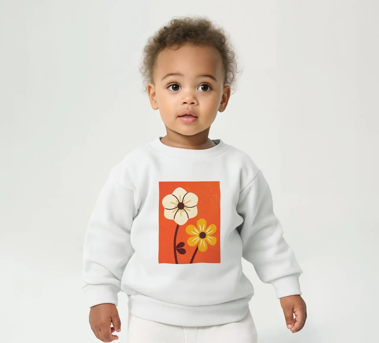 Fiori retrò pop felpa neonato da THE LATEST SHOP