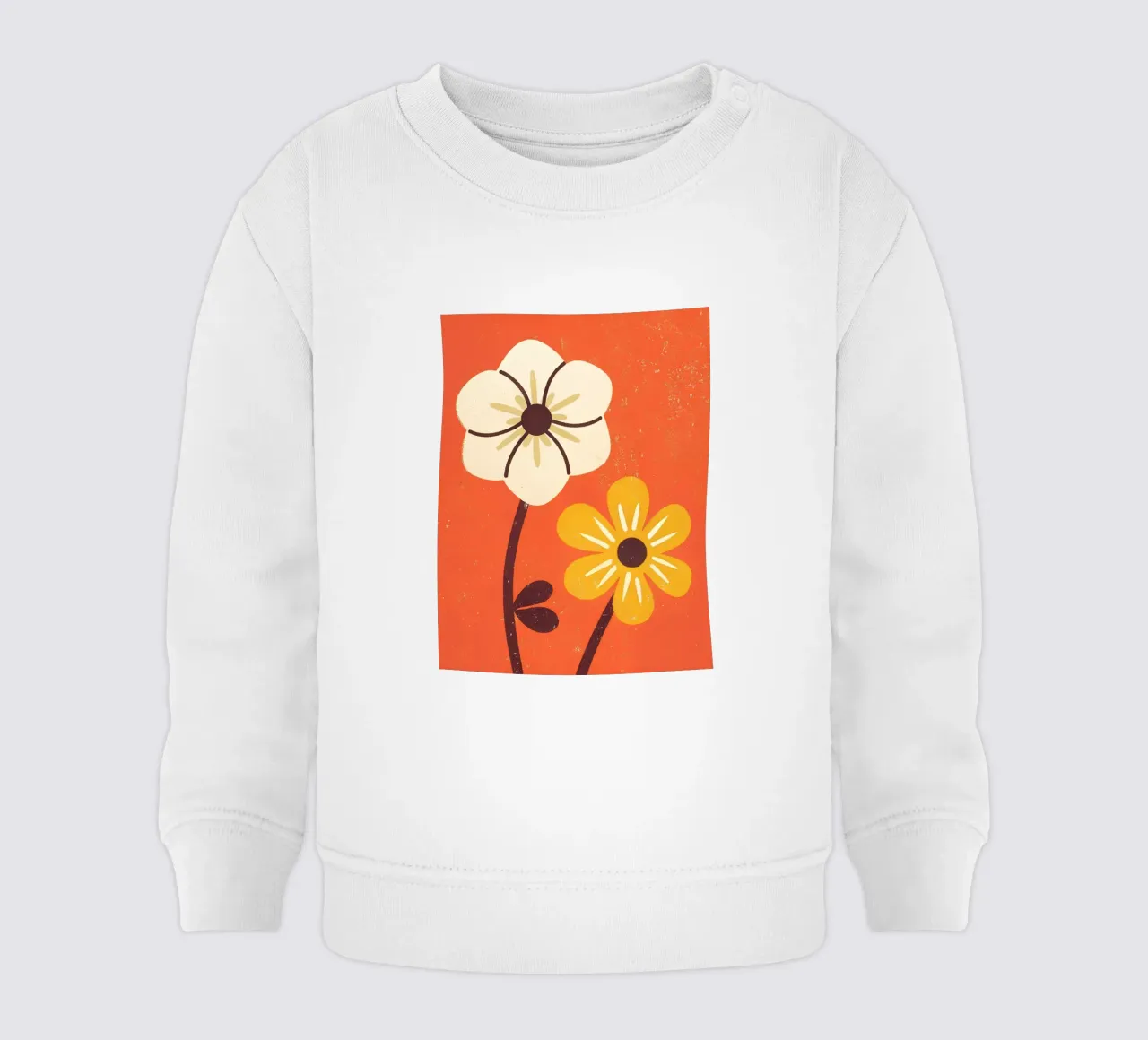 Fiori retrò pop felpa neonato da THE LATEST SHOP