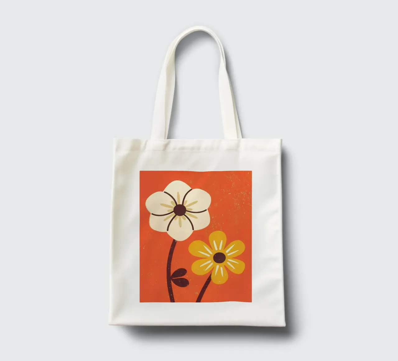 Fiori retrò pop borsa in juta da THE LATEST SHOP