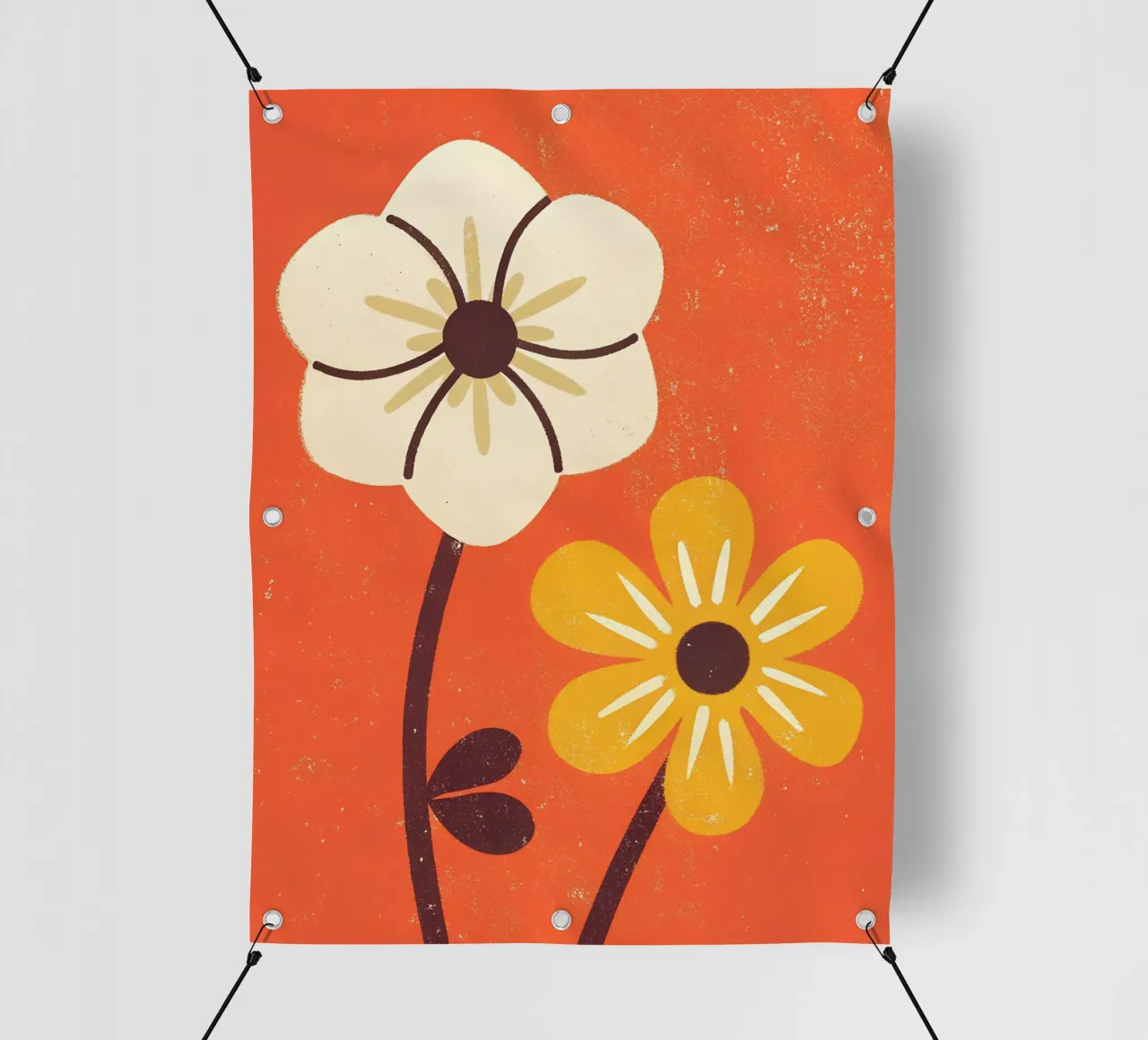 Fiori retrò pop telo in pvc da THE LATEST SHOP