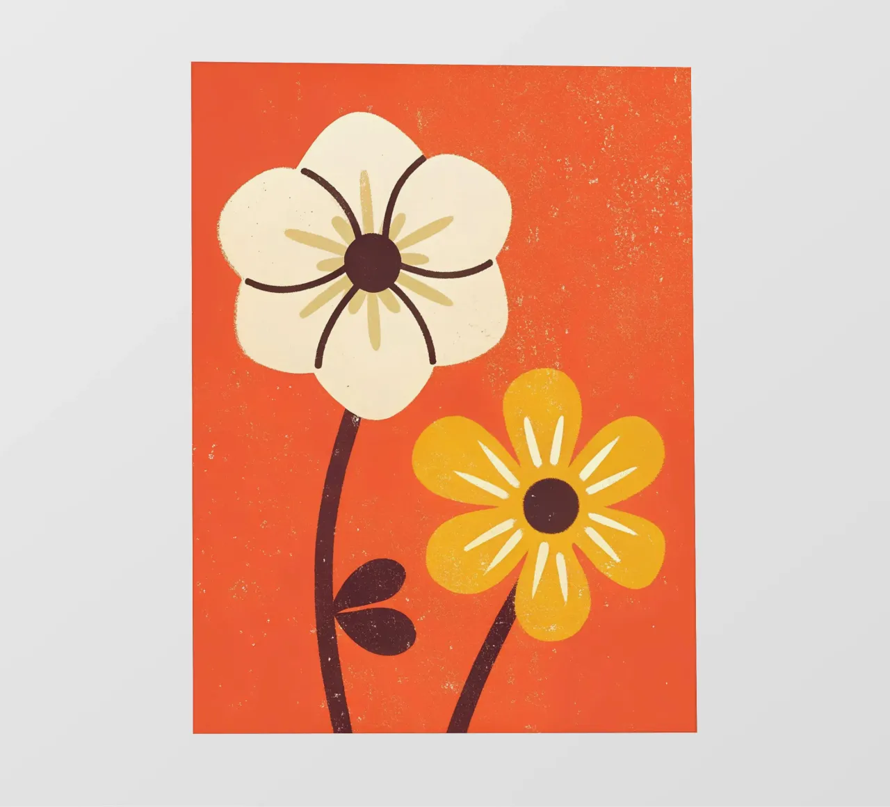 Fiori retrò pop telo in pvc da THE LATEST SHOP