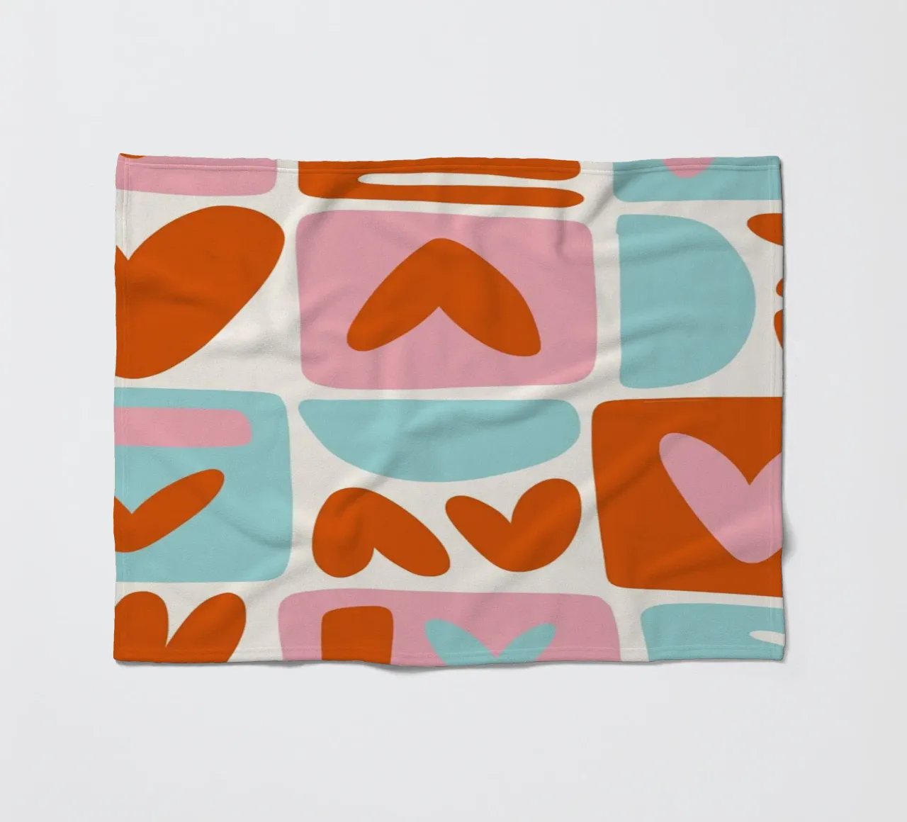 Modern Shape Pattern | Abstract Grid Print manta de franela de NorwesClub