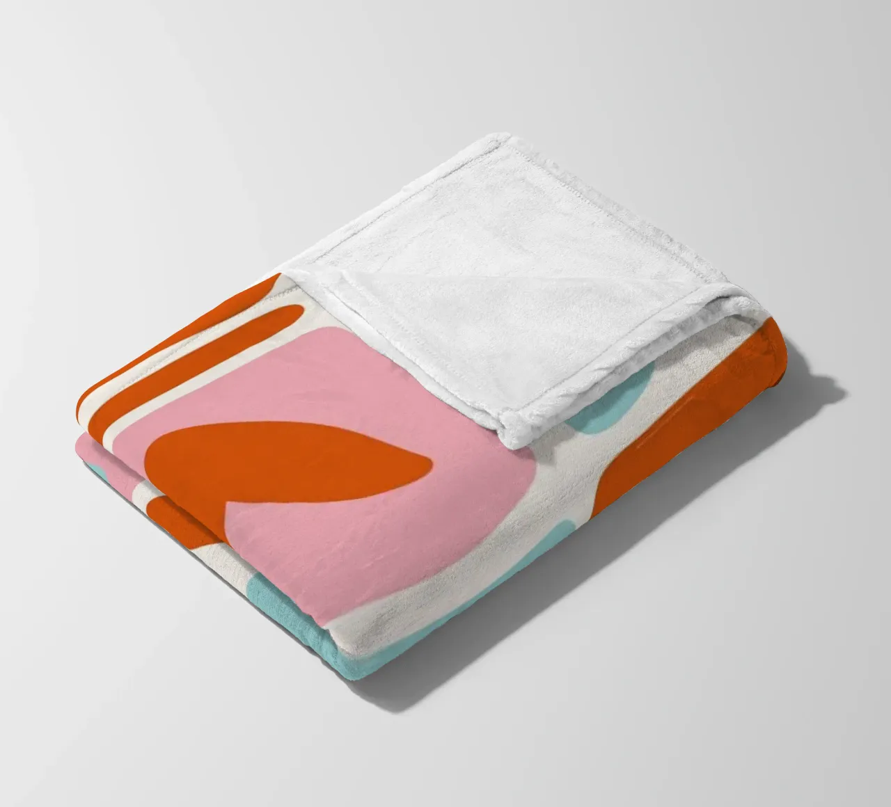 Modern Shape Pattern | Abstract Grid Print manta de franela de NorwesClub