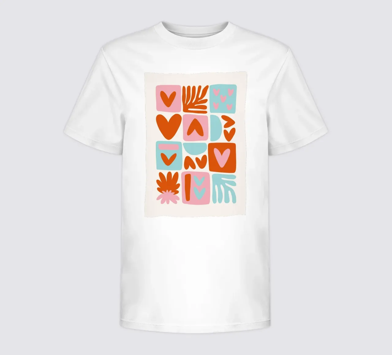 Modern Shape Pattern | Abstract Grid Print camiseta para niños de NorwesClub