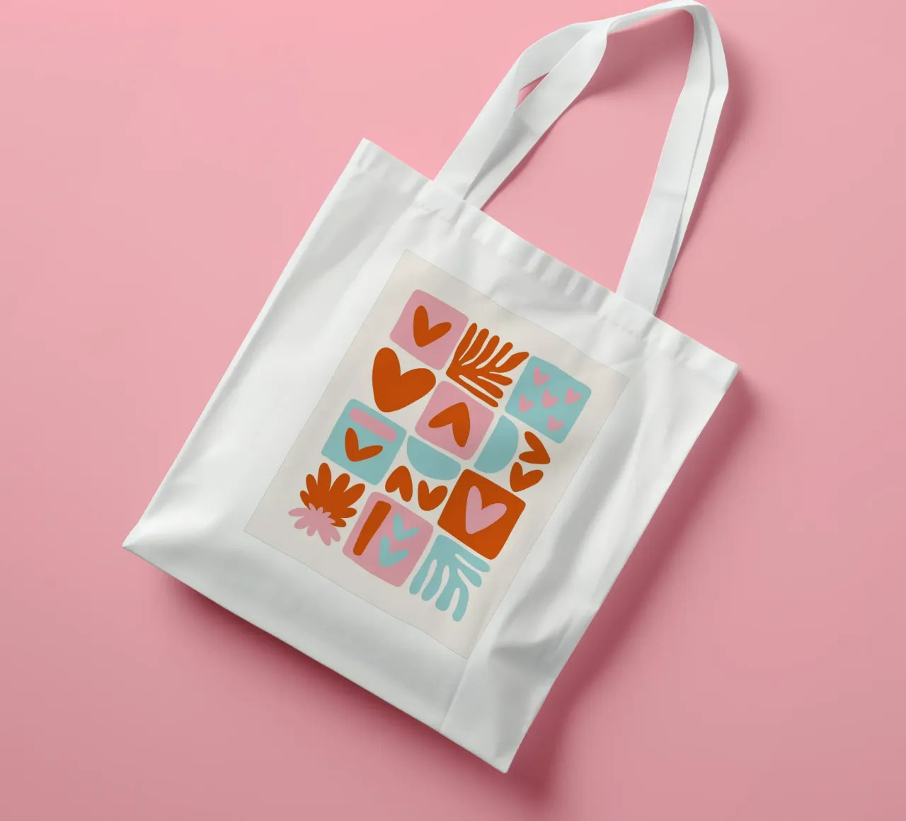 Modern Shape Pattern | Abstract Grid Print tote bag de NorwesClub