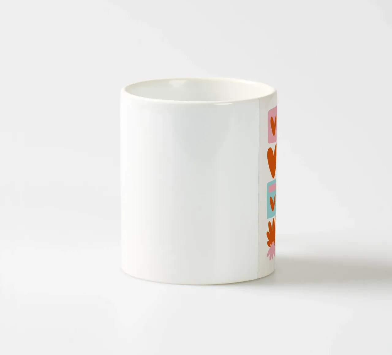 Modern Shape Pattern | Abstract Grid Print taza de cerámica de NorwesClub