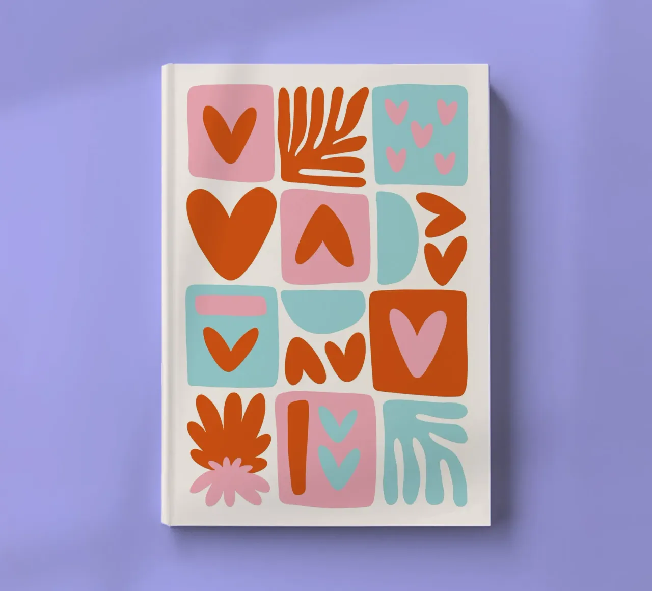 Modern Shape Pattern | Abstract Grid Print cuaderno de NorwesClub