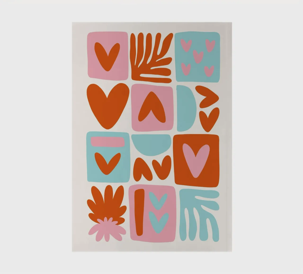 Modern Shape Pattern | Abstract Grid Print cuaderno de NorwesClub