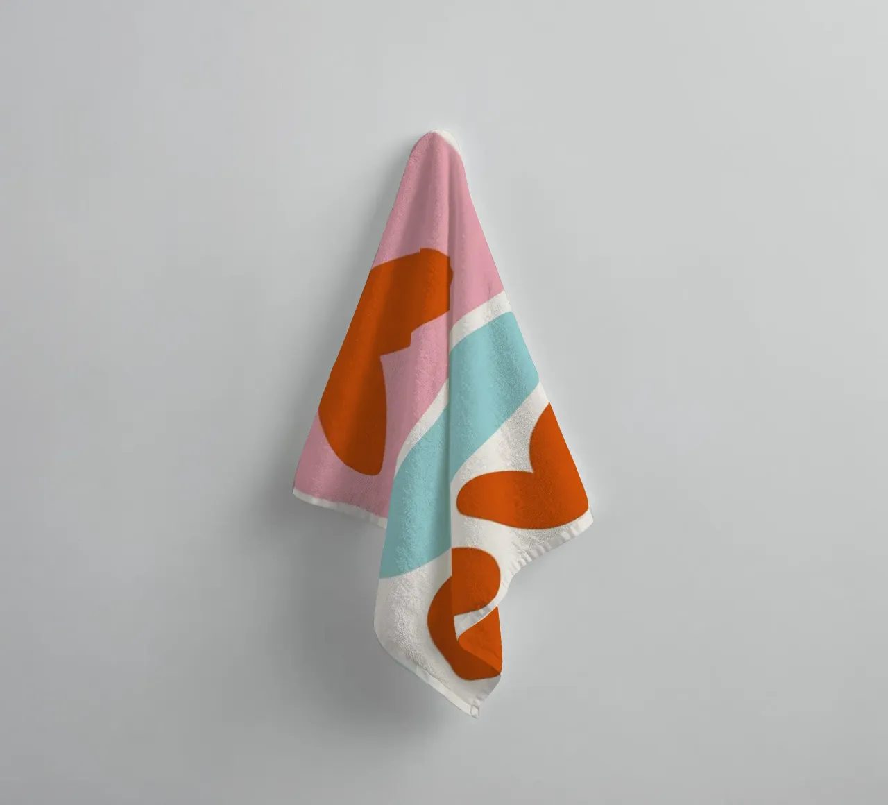 Modern Shape Pattern | Abstract Grid Print toalla de baño de NorwesClub