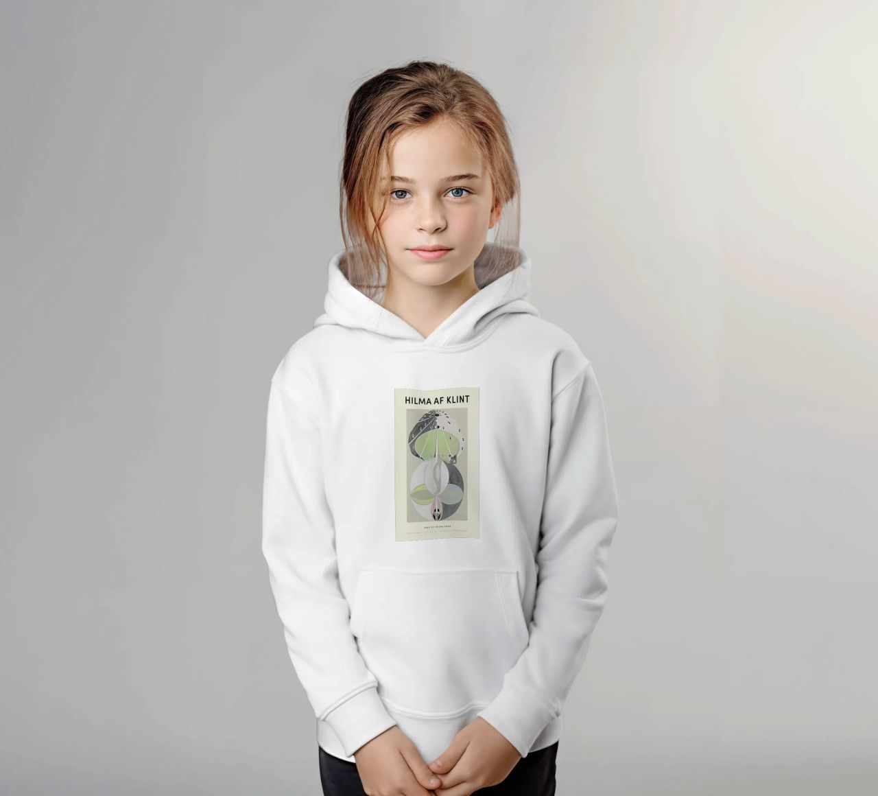 Hilma af Klint - Tree of Knowledge felpa bambino con cappuccio da Vintage by JUNIQE