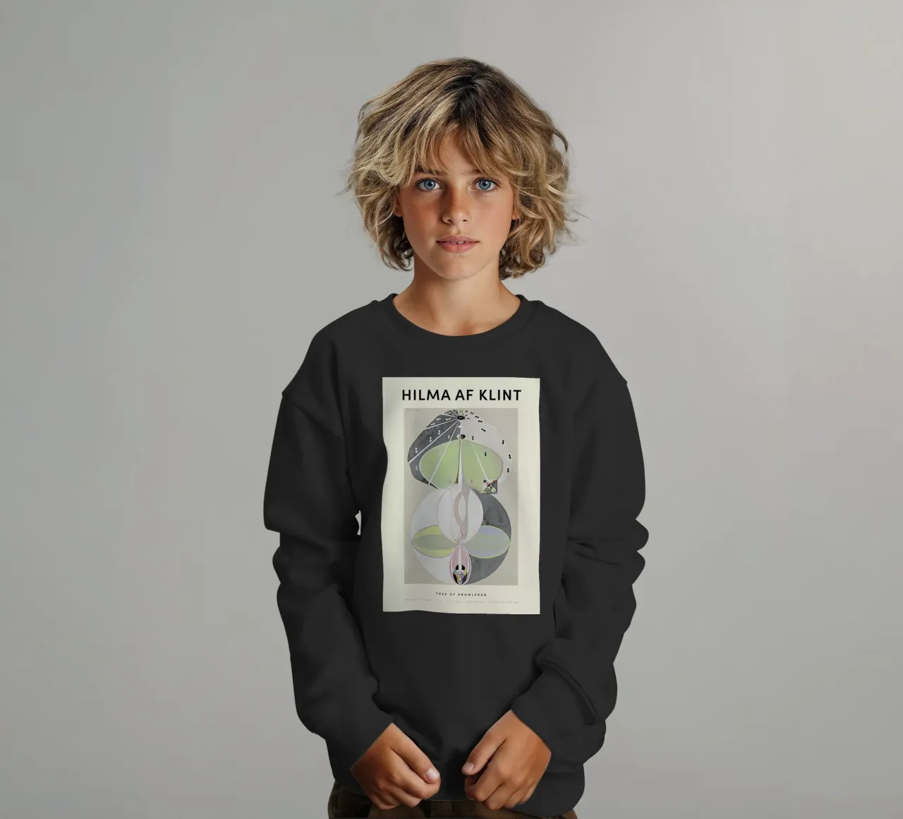 Hilma af Klint - Tree of Knowledge felpa bambino da Vintage by JUNIQE