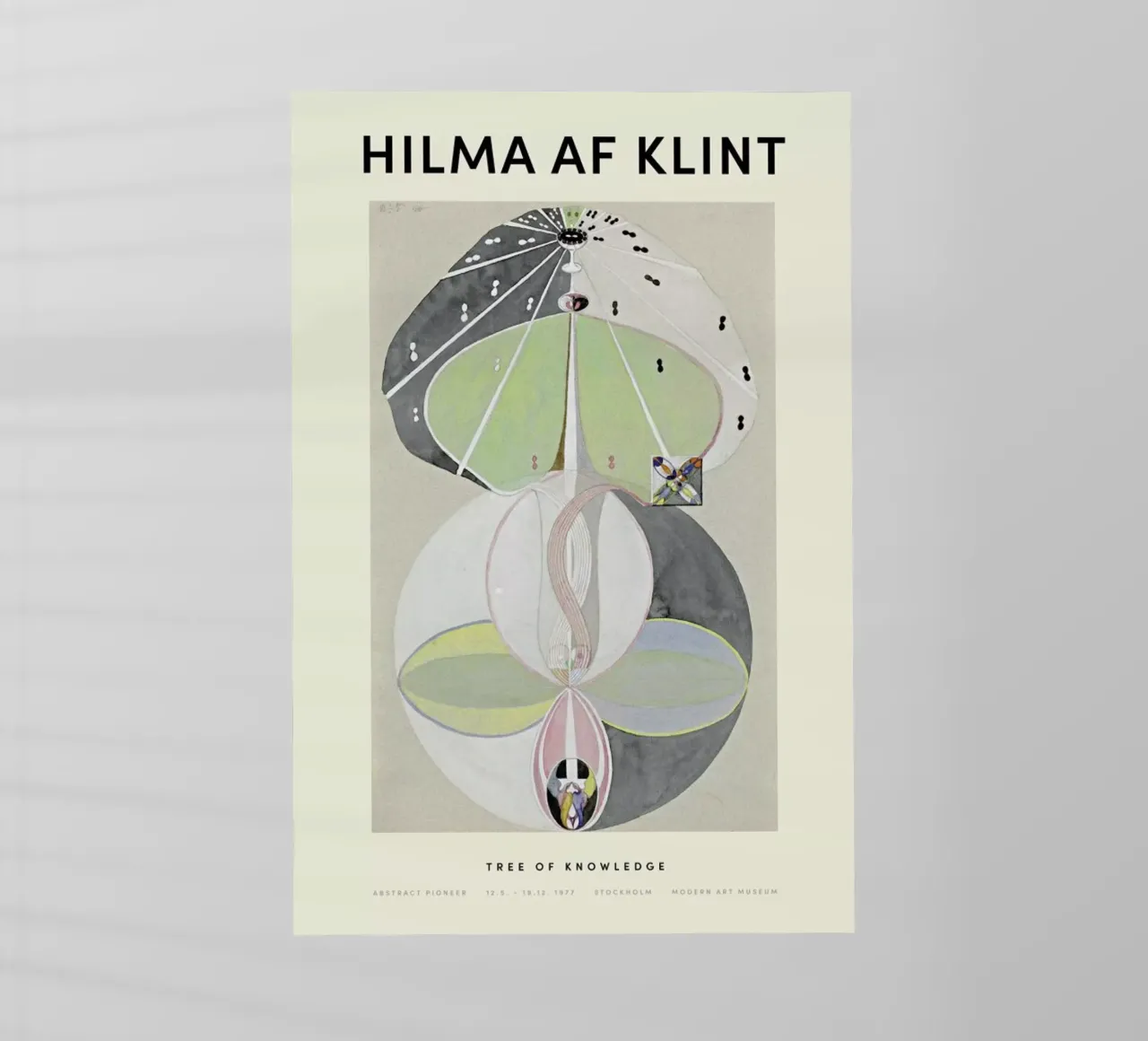 Hilma af Klint - Tree of Knowledge backlit folie van Vintage by JUNIQE
