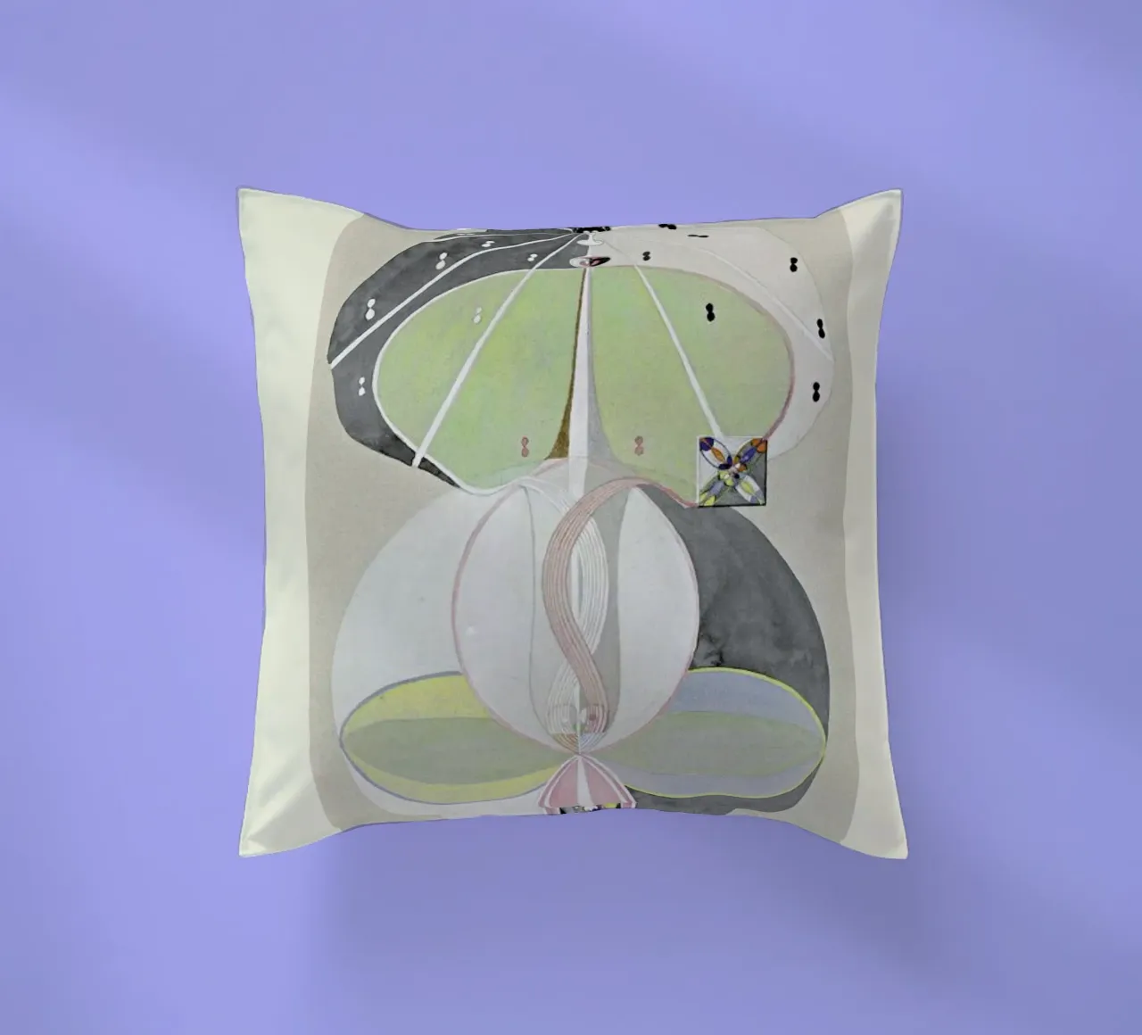 Hilma af Klint - Tree of Knowledge decorative cushion by Vintage by JUNIQE