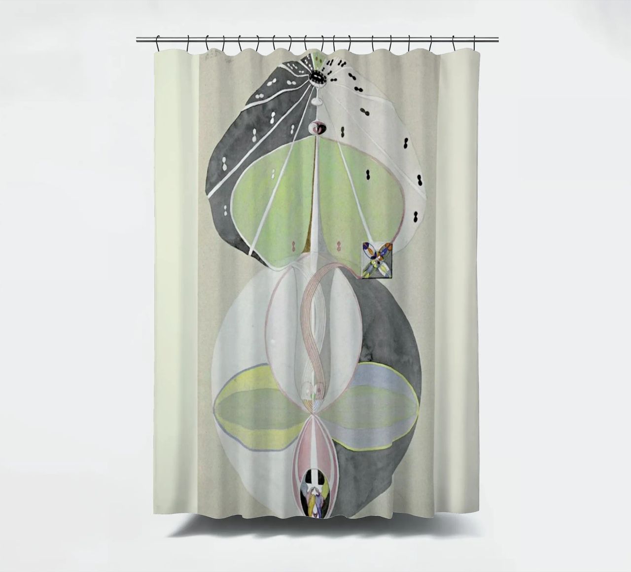 Hilma af Klint - Tree of Knowledge shower curtain by Vintage by JUNIQE