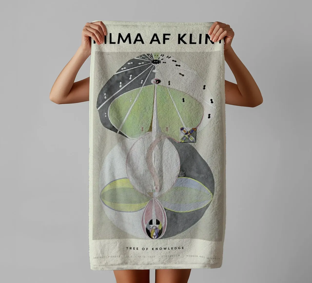 Hilma af Klint - Tree of Knowledge towel by Vintage by JUNIQE
