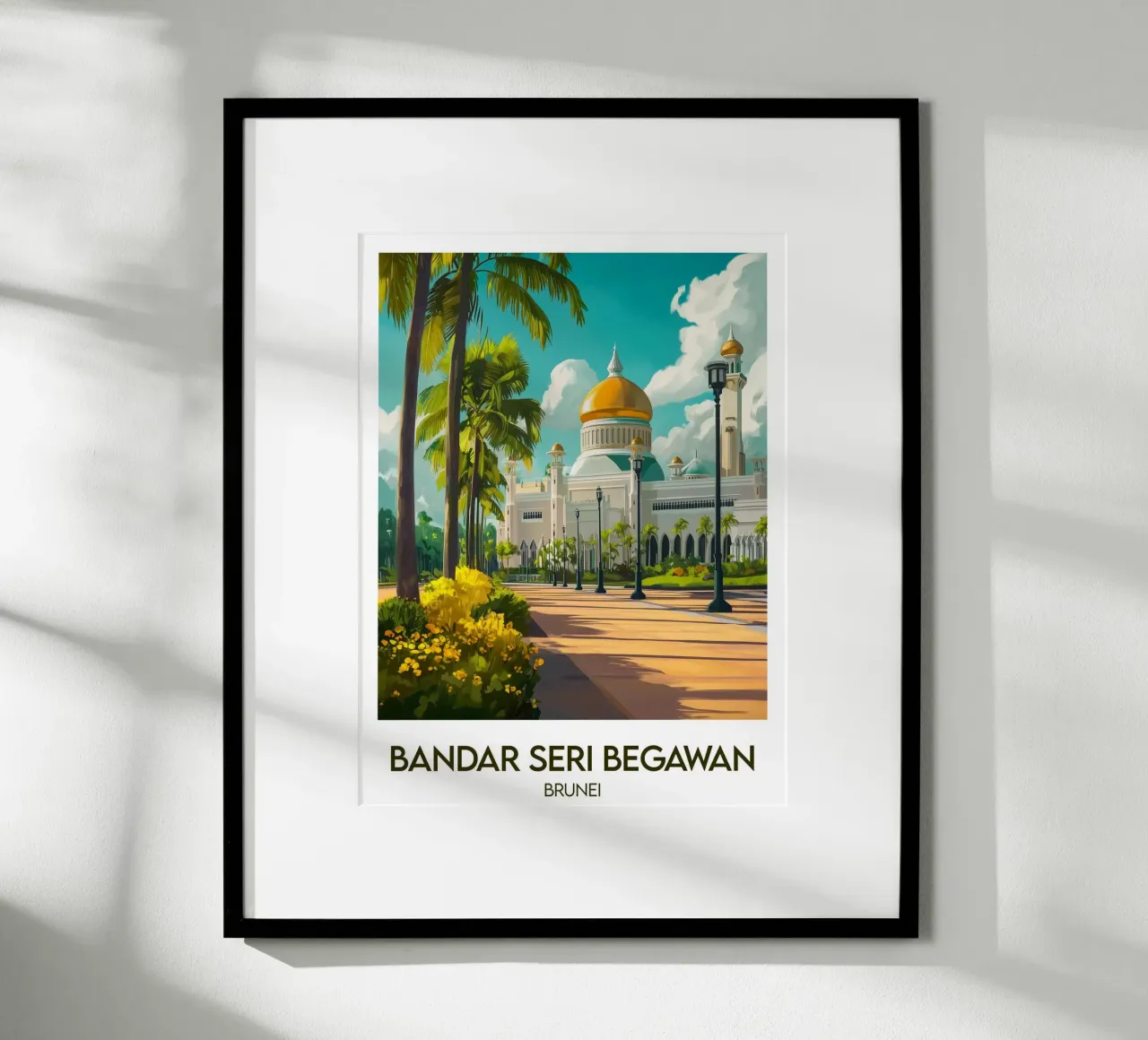 Affiche Bandar Seri Begawan poster da Frame the World