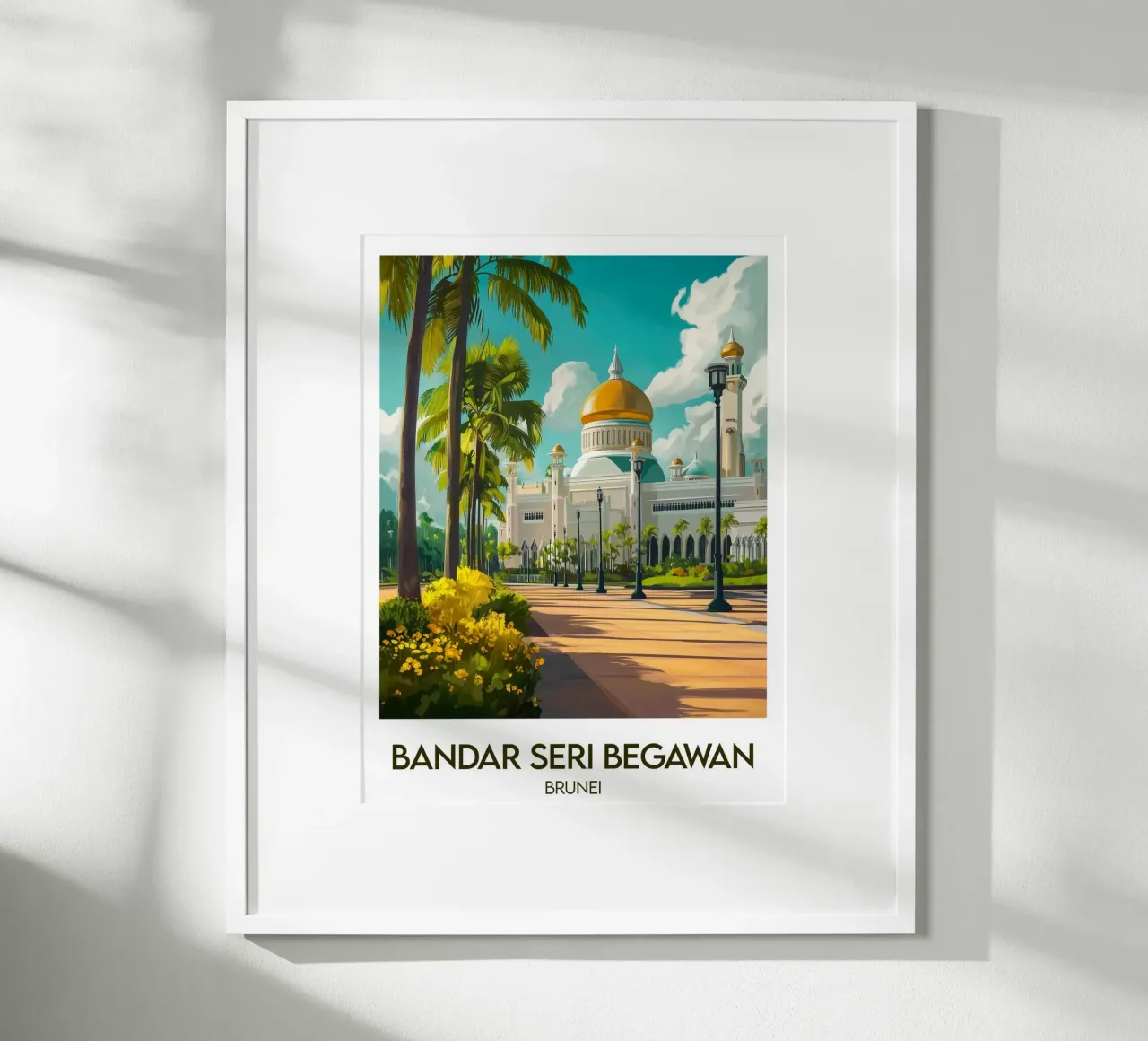Affiche Bandar Seri Begawan poster da Frame the World