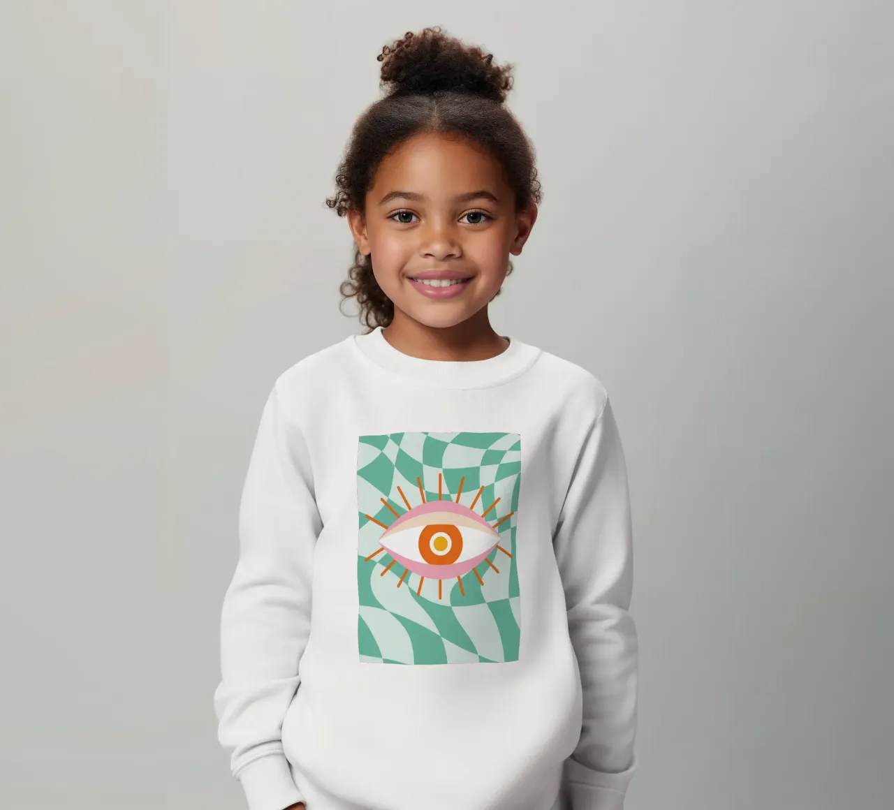 Eye Art | Abstract Eye Graphic Design Print sudadera para niño de NorwesClub