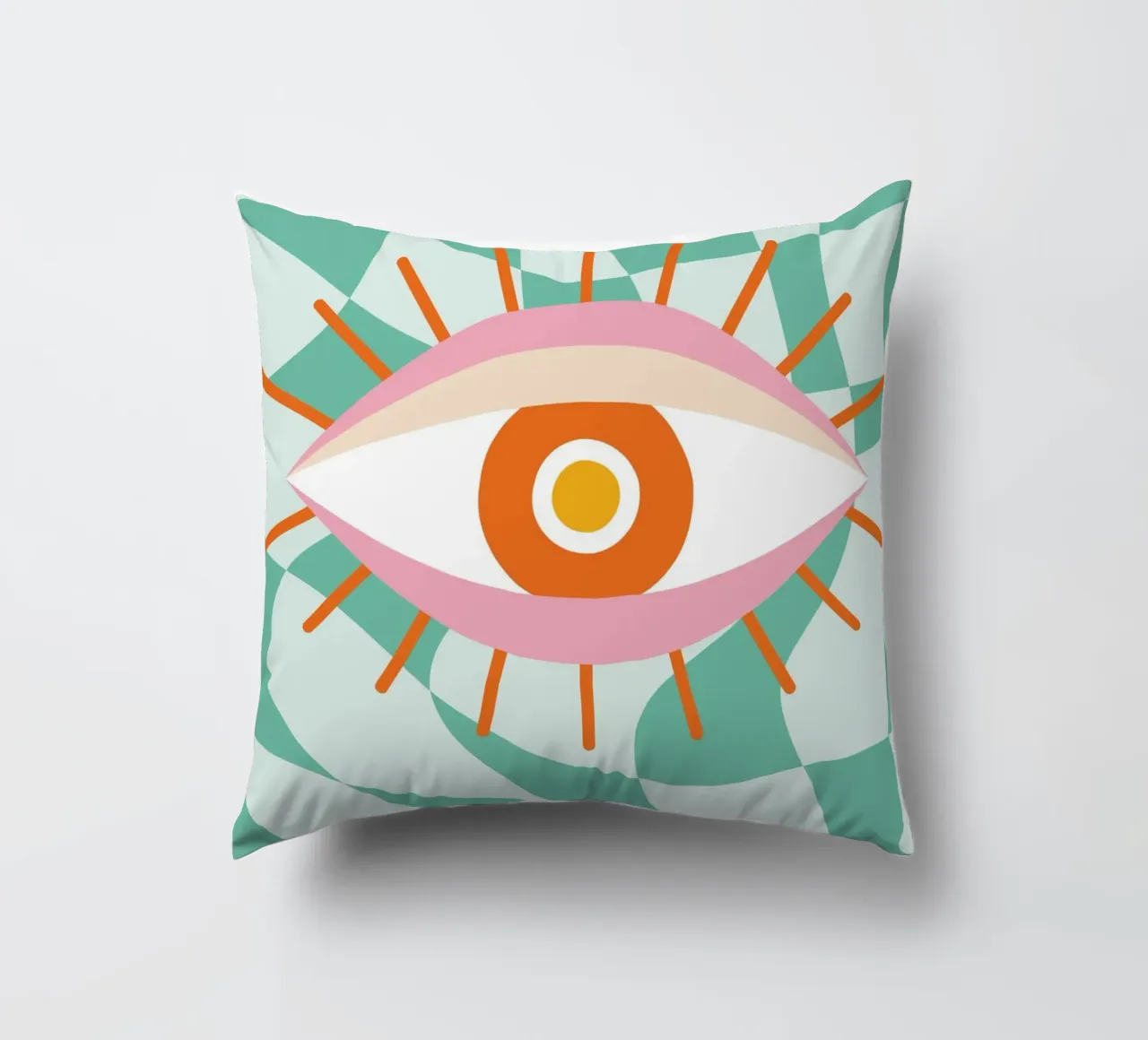 Eye Art | Abstract Oog Grafisch Ontwerp Print kussen van NorwesClub
