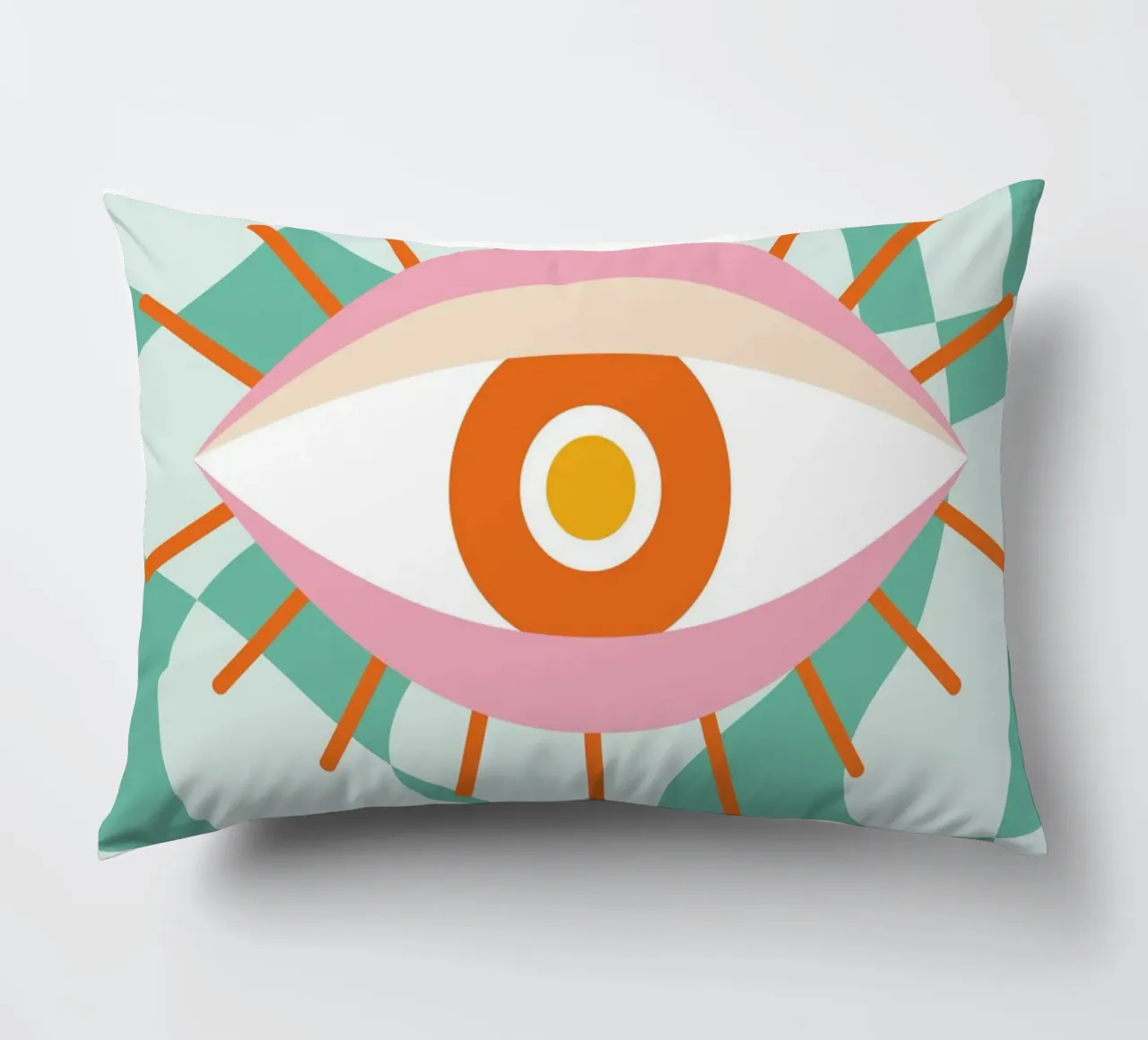 Eye Art | Abstract Oog Grafisch Ontwerp Print kussen van NorwesClub