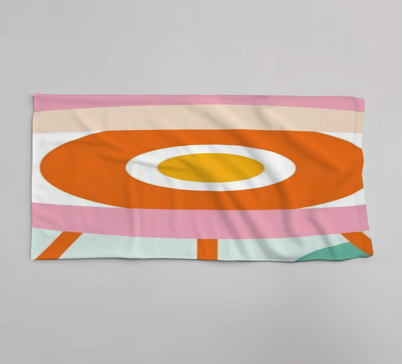 Eye Art | Abstract Oog Grafisch Ontwerp Print badhanddoek van NorwesClub