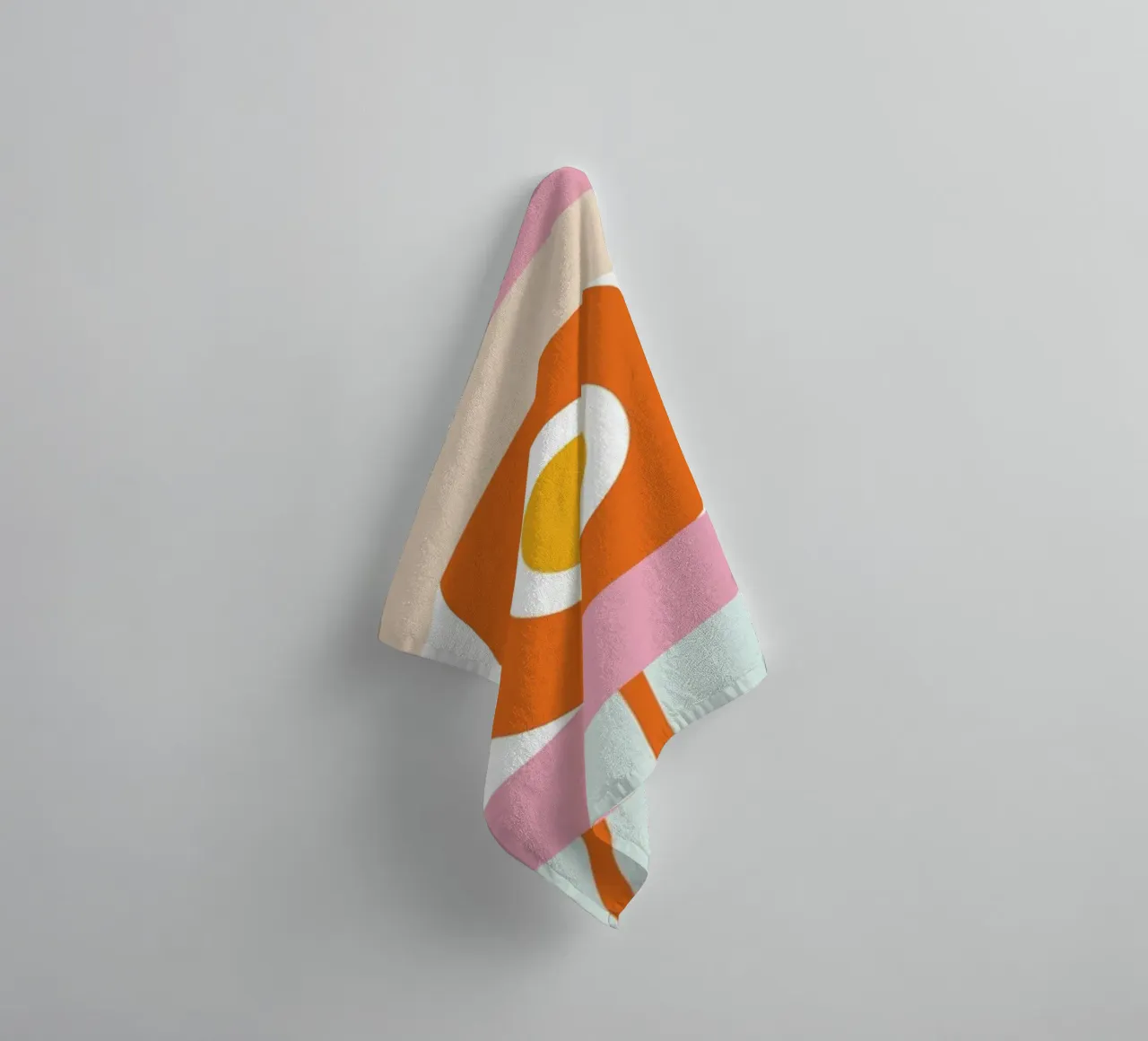 Eye Art | Abstract Oog Grafisch Ontwerp Print badhanddoek van NorwesClub