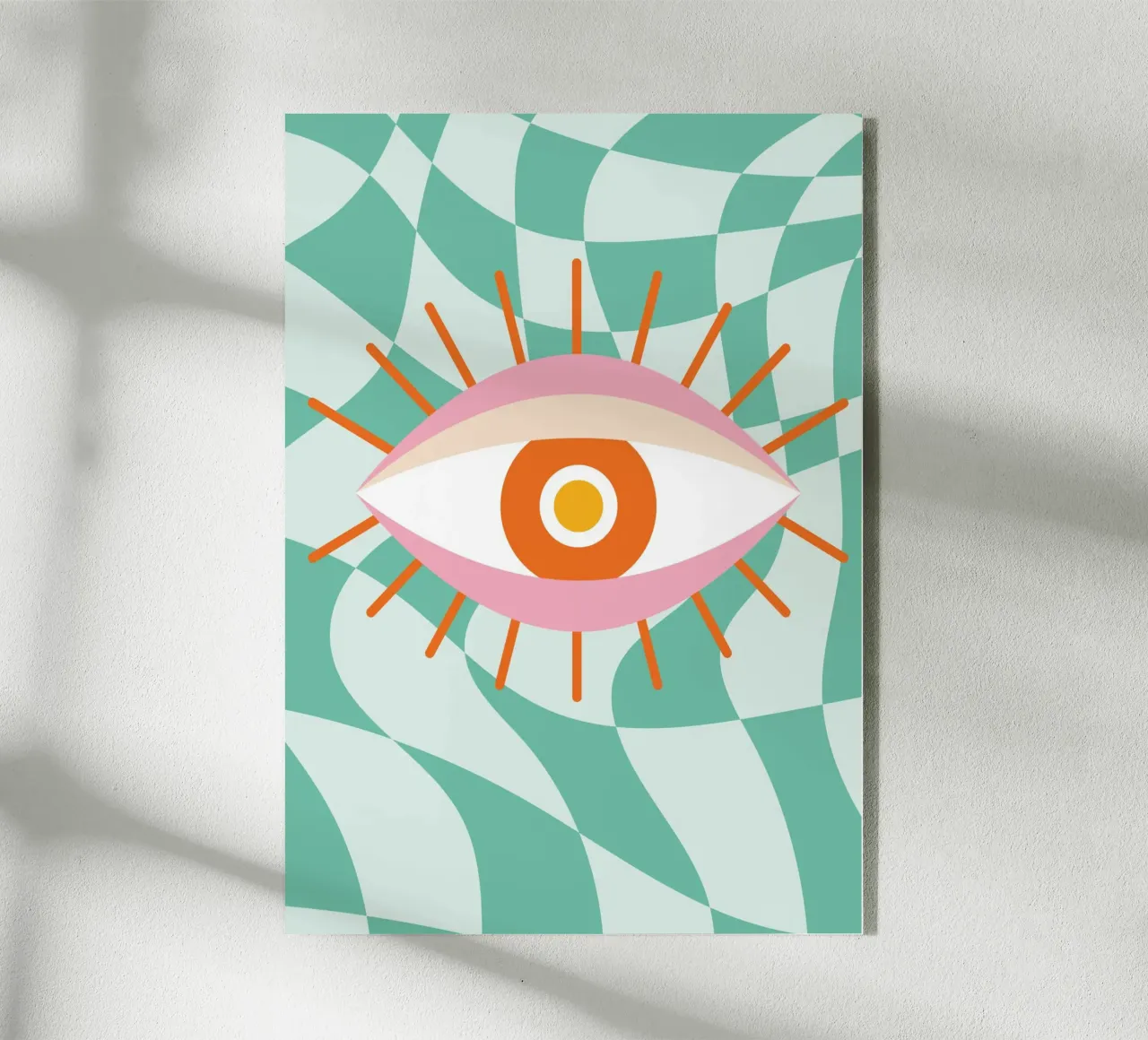 Eye Art | Abstract Oog Grafisch Ontwerp Print acryl van NorwesClub