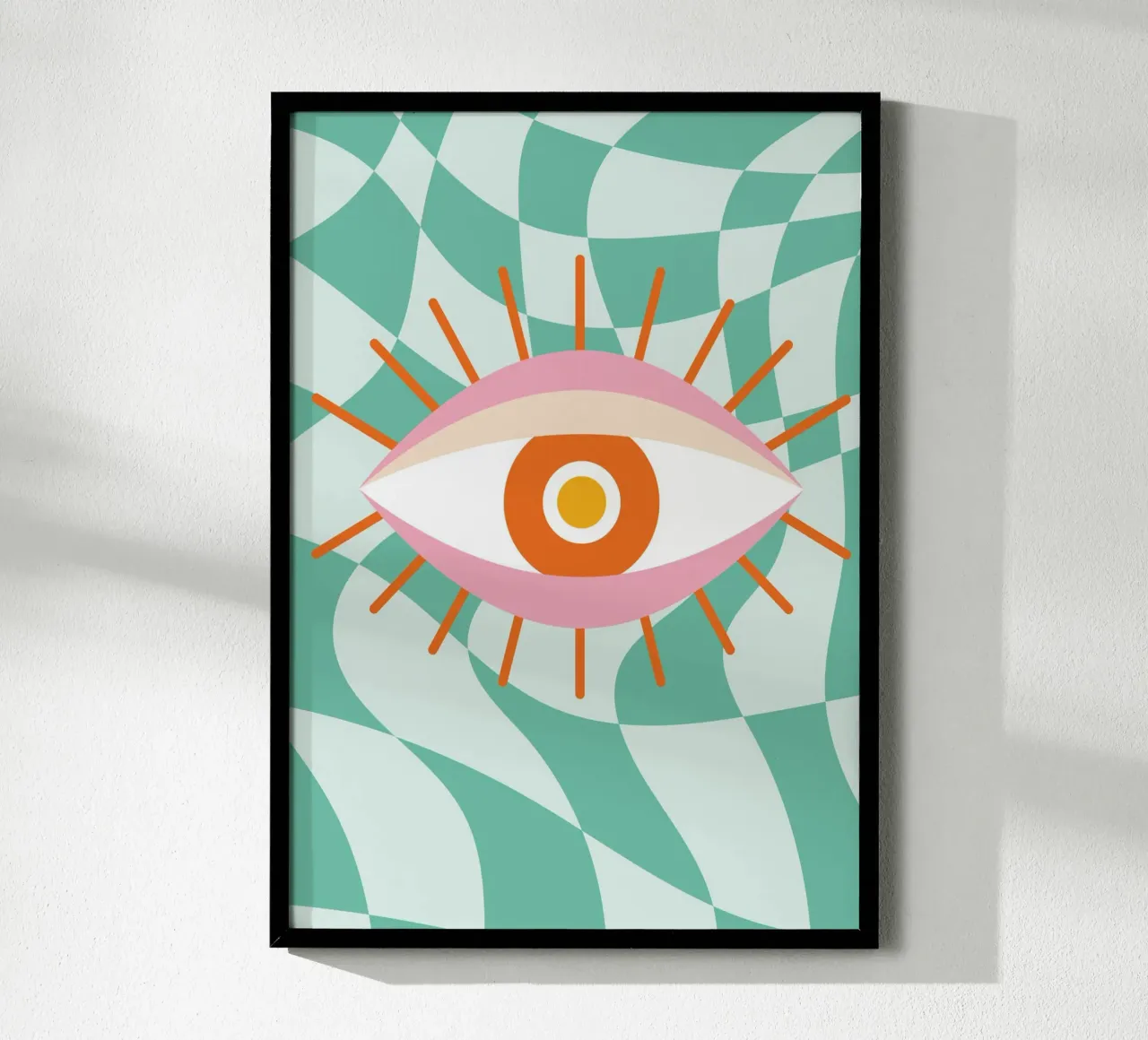 Eye Art | Abstract Oog Grafisch Ontwerp Print hahnemühle van NorwesClub