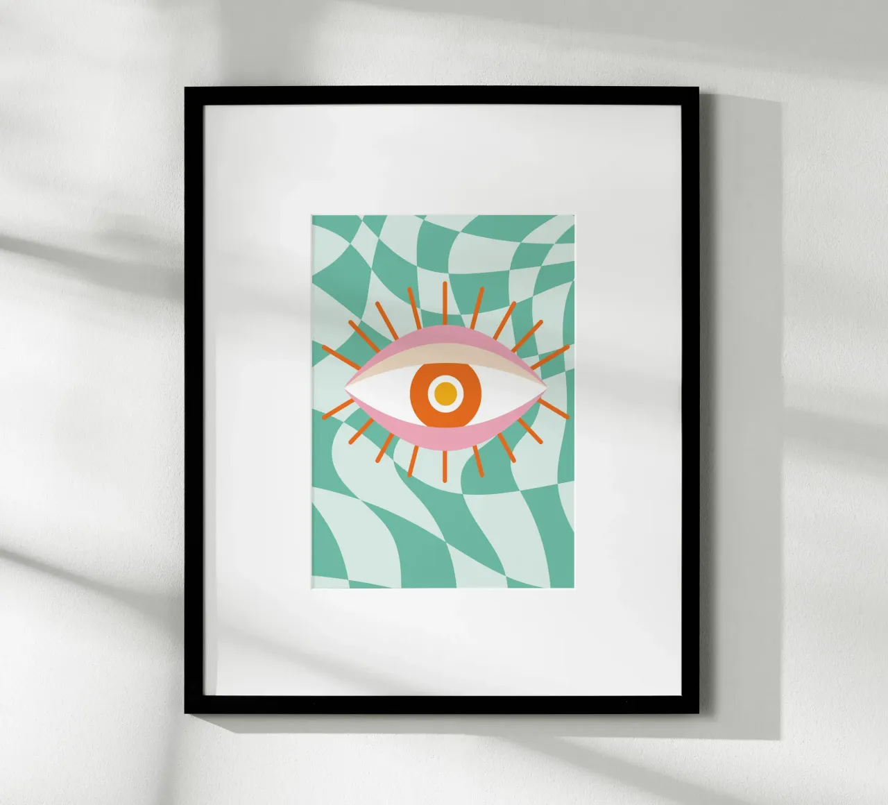 Eye Art | Abstract Oog Grafisch Ontwerp Print hahnemühle van NorwesClub