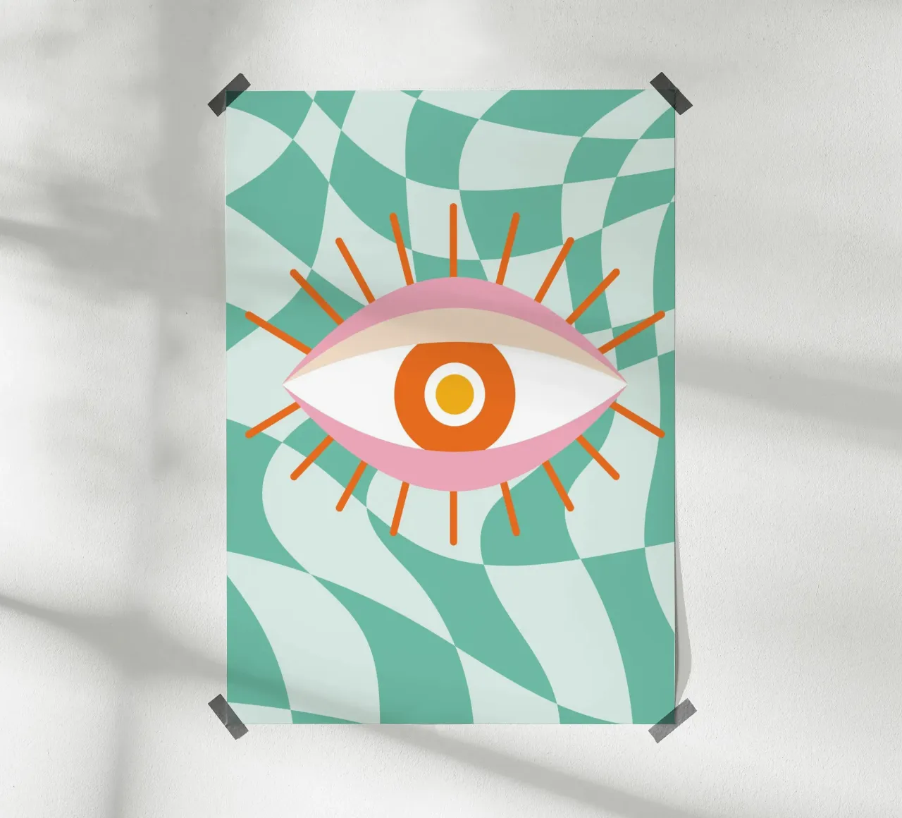 Eye Art | Abstract Oog Grafisch Ontwerp Print hahnemühle van NorwesClub