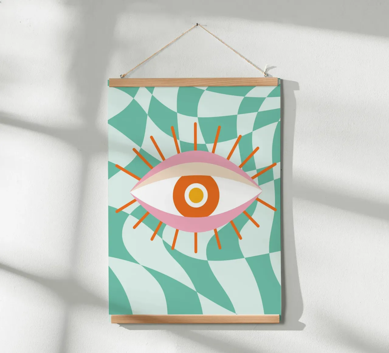 Eye Art | Abstract Oog Grafisch Ontwerp Print hahnemühle van NorwesClub