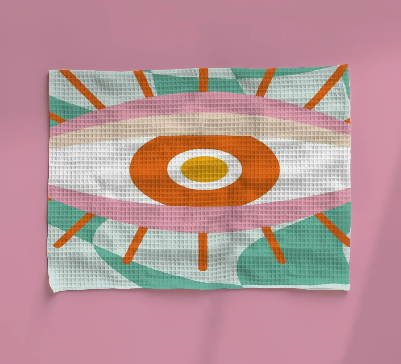 Eye Art | Abstract Oog Grafisch Ontwerp Print theedoek van NorwesClub